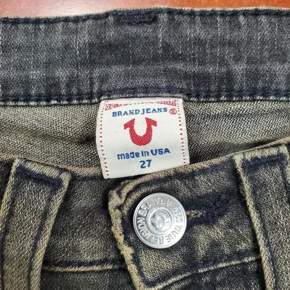 Rare Vintage Lowrise Mud Wash True Religion Distressed Jeans - Picture 7 of 8